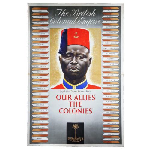 The British Colonial Empire WW2 Poster
