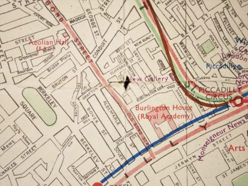 Vintage London Transport Map