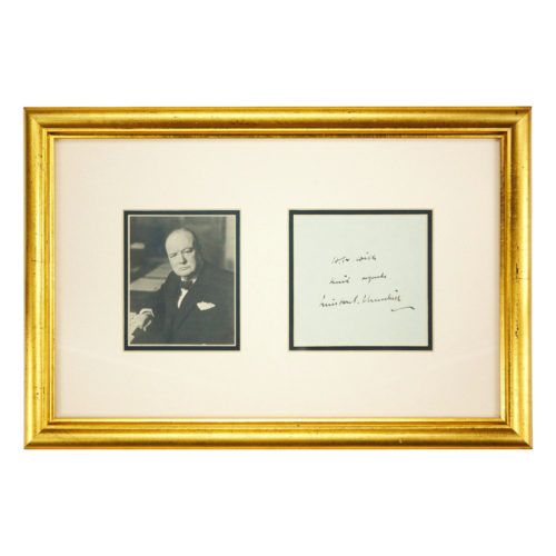 Winston Churchill Autograph