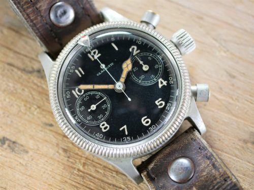 Glashutte Tutima German Military Pilots Chronograph