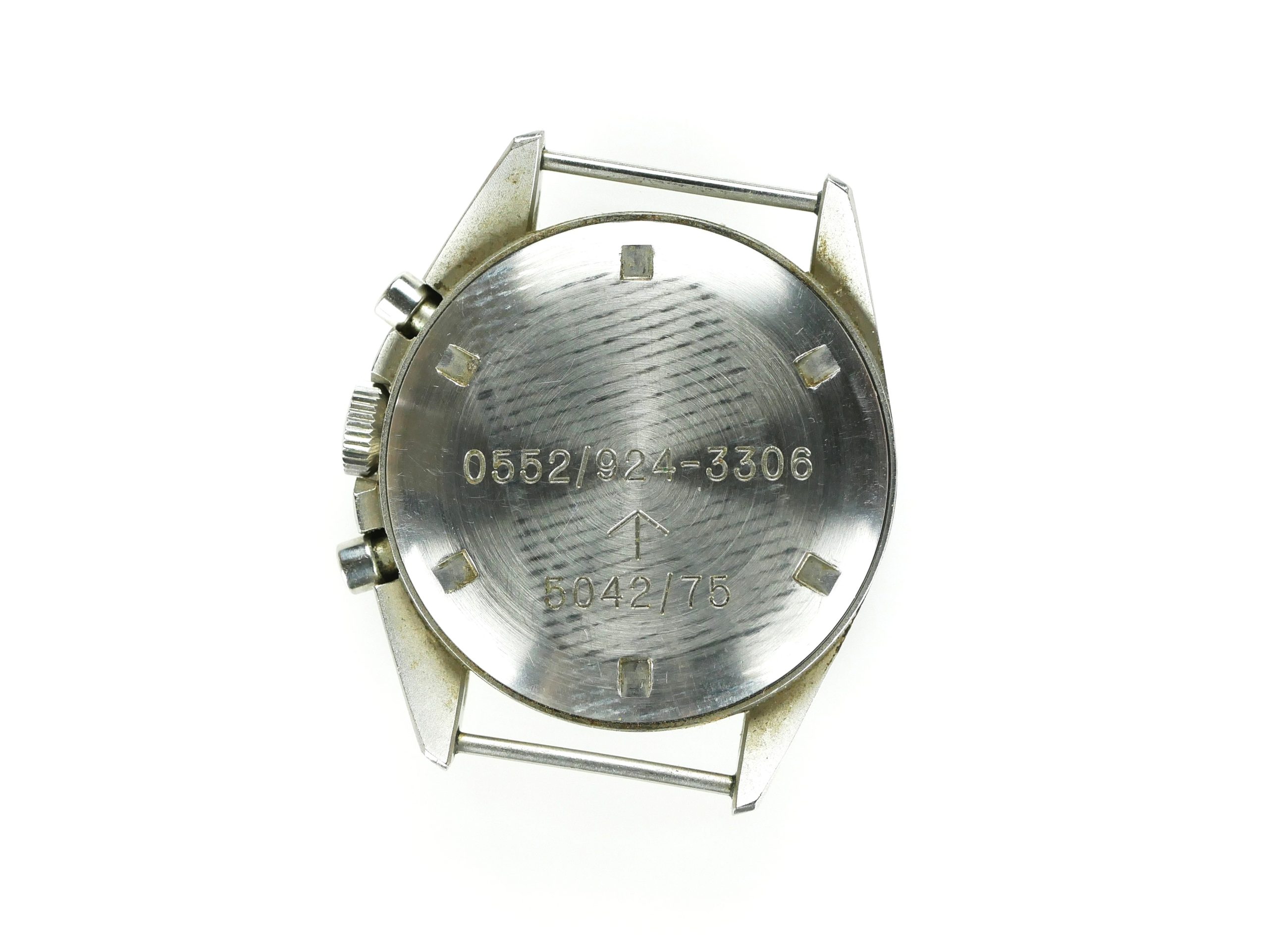Hamilton "Fab Four" Chronograph case back with military issued markings