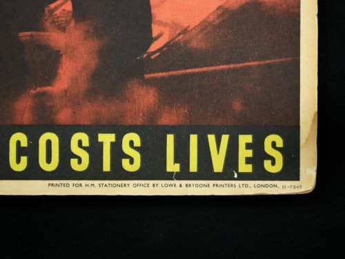 Careless Talk Costs Lives WW2 Poster
