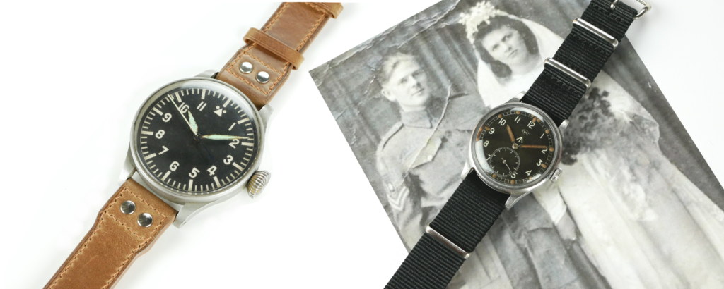Two IWC Military watches of WW2; an IWC B-Uhr and IWC Dirty Dozen watch