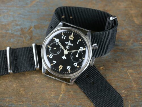 Lemania Chronograph Series 2 Military Watch