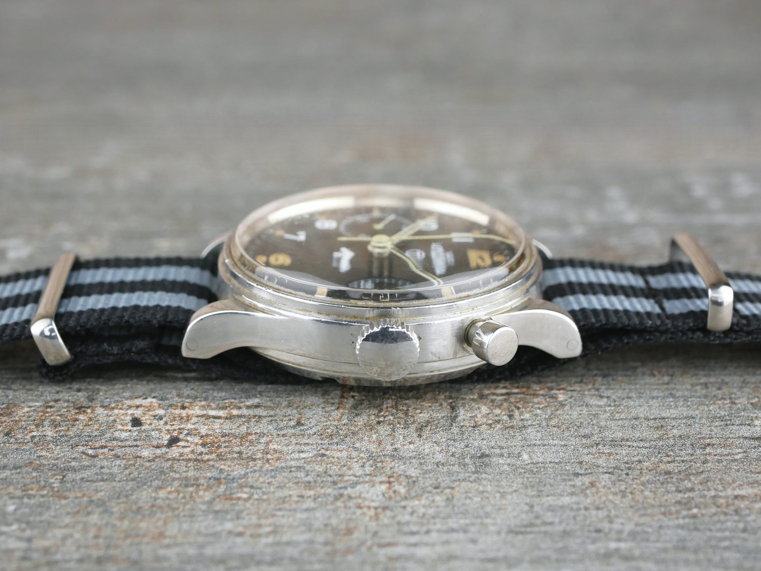Lemania Chronograph Series 2 Military Watch