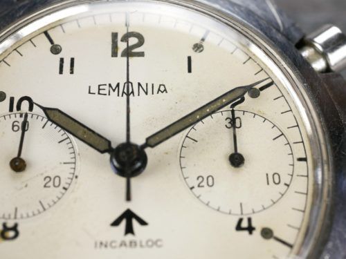 Military Lemania HS9A Chronograph