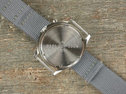 Lemania Royal Navy Nuclear Sub Non-Lume Military Chronograph