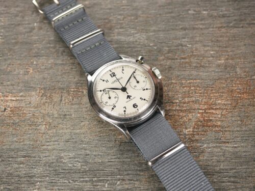 Lemania Royal Navy Nuclear Sub Non-Lume Military Chronograph