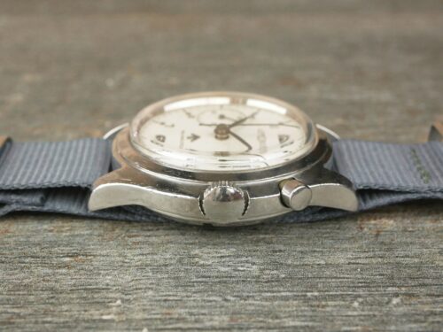 Lemania Royal Navy Nuclear Sub Non-Lume Military Chronograph
