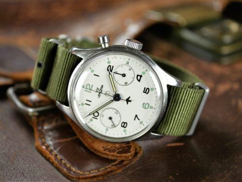 Lemania Chronograph Series 1 Military Watch