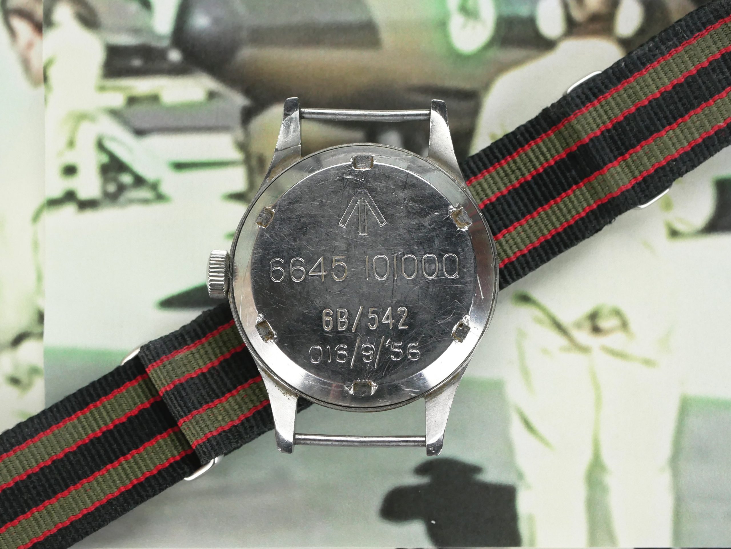 Omega Rhodesian 1956 6B/542 Thin Arrow Pilot's Watch