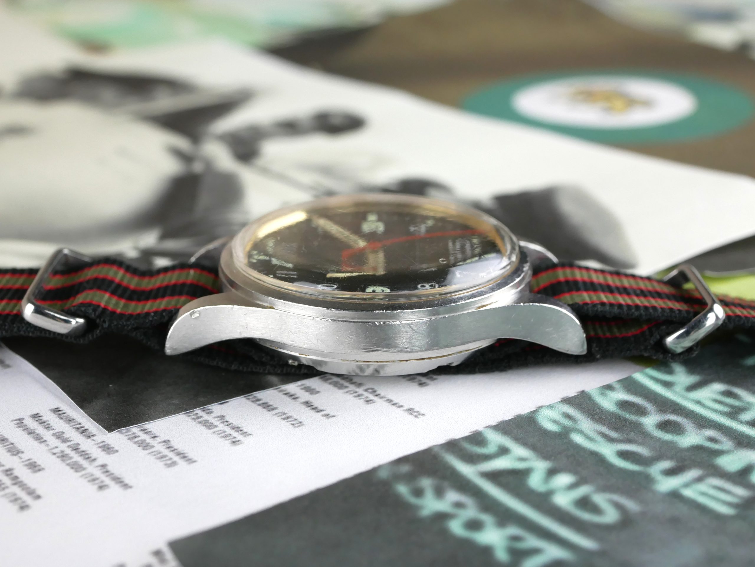 Omega Rhodesian 1956 6B/542 Thin Arrow Pilot's Watch