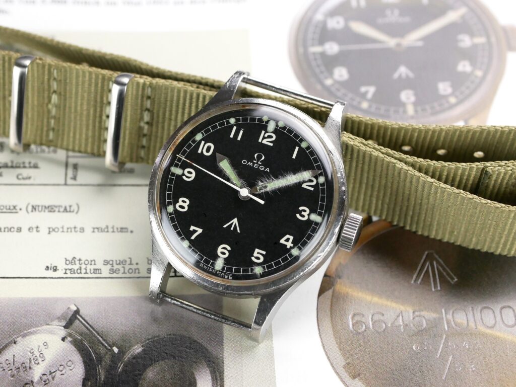 Omega 53 Thin Arrow RAF Watch