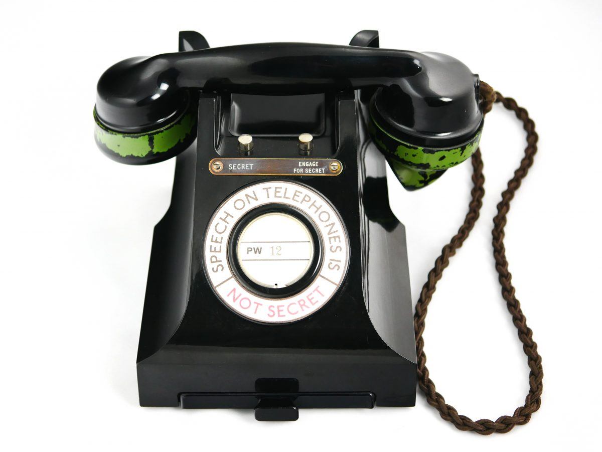 Secraphone secure telephone handset, about 1941