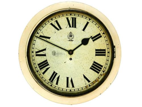 Hospital RAF Smiths White Dial Clock Type II